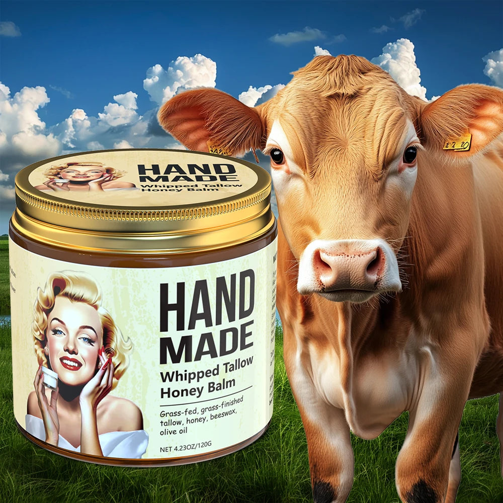 ENVISHA Handmade Skin Care Honey Whipped Tallow Face Cream Anti-aging Wrinkle Whitening Moisturizing Nourishing Beauty Health