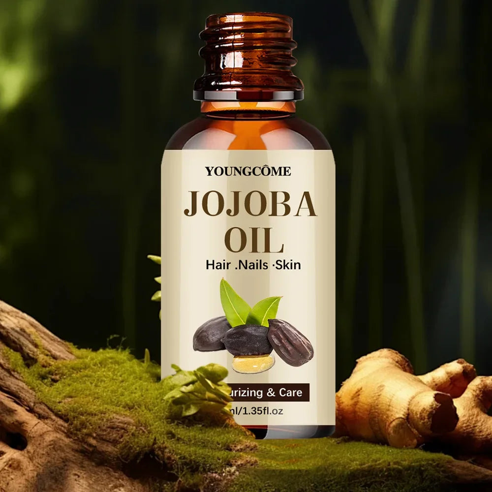 YOUNGCOME JOJOBA Oil Hair Care Essential Oil Anti-frizz Smooth Hair Oil Serum Anti Loss Scalp Massage Spa Treatments Hair Care