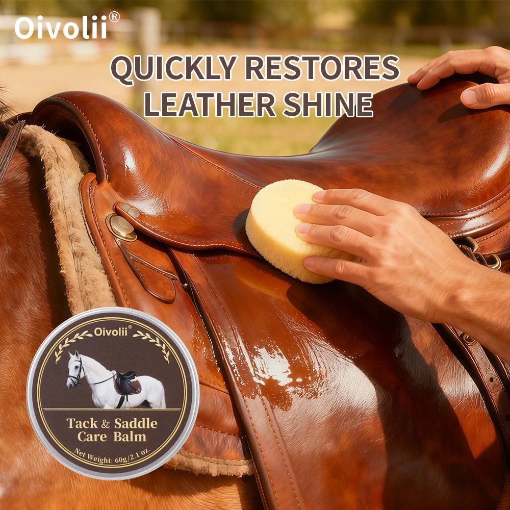 Tack And Saddle Care Balm Premium Leather Deep Conditioning Waterproof Shine Enhancer For Horse Saddle Tack Boot  Care cream