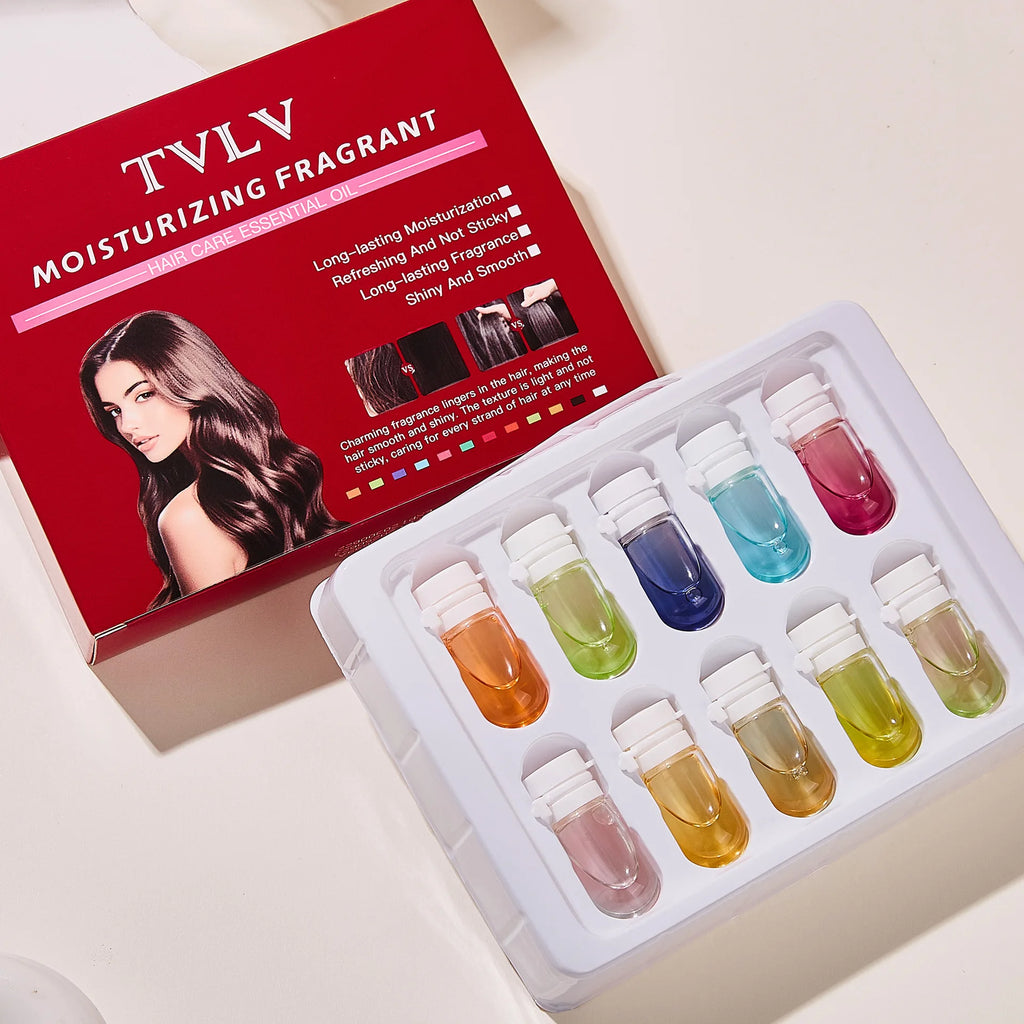 Portable Moisturizing Fragrance Hair Care Essential Oil Set, Smooth Hair, Improve Frizz-Free Hair Care Essential Oil