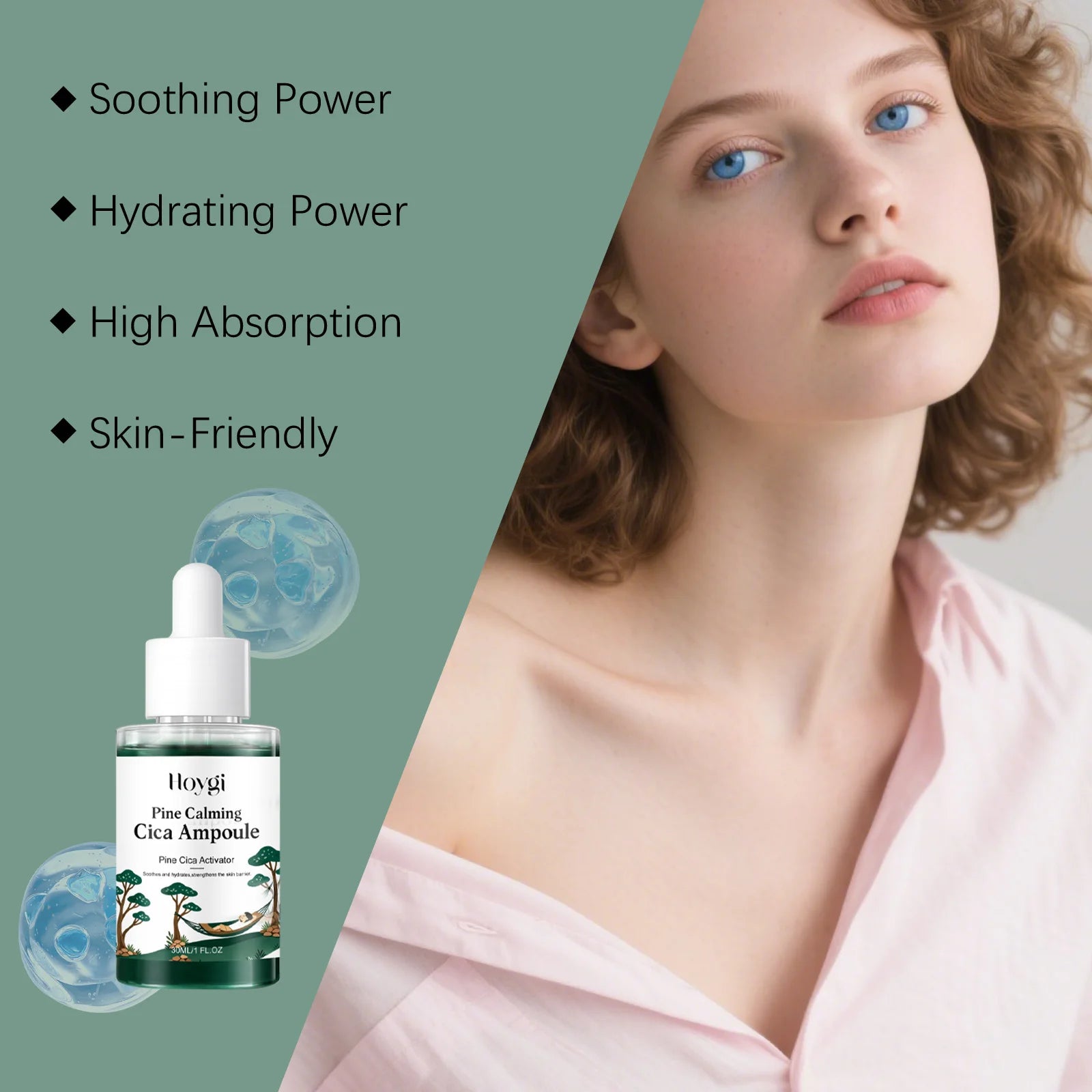 Centella Asiatica Essence Gentle Moisturizing Care, Keeps the Face Hydrated and Radiant, Replenishes Moisture and Smooths the Sk