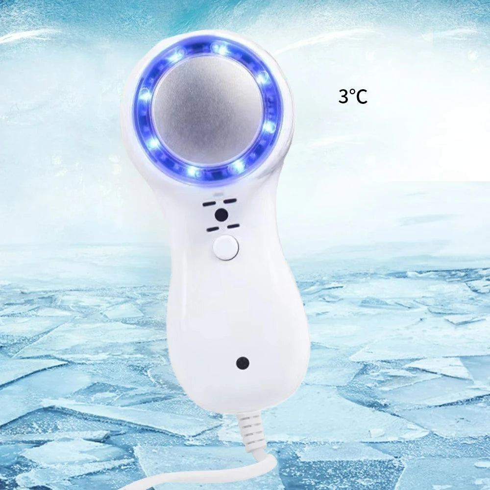 Beauty Device for Home Cryotherapy Skin Cooling Tool Blue Light Cold Compress Ice Cooler Shrink Pore Reduce Swelling Facial Care