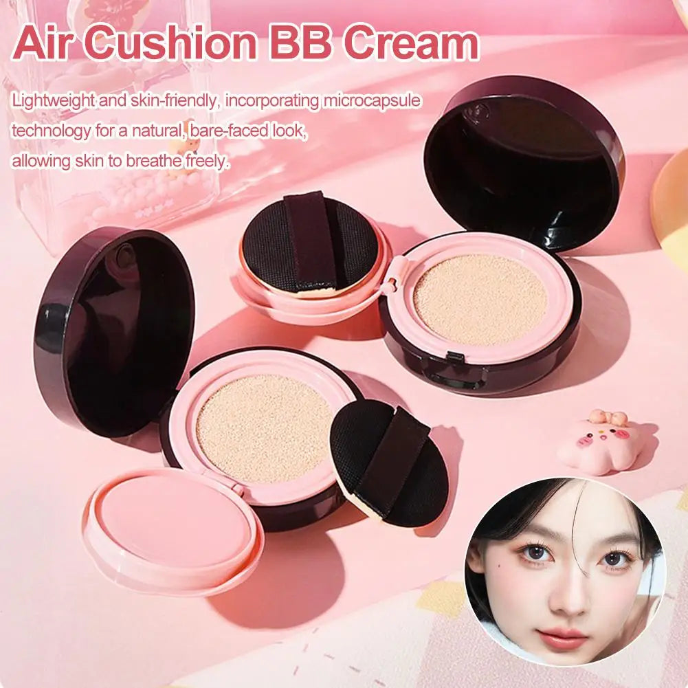 2 Colors Whitening BB Cream Foundation Air Cushion Concealer Face Makeup Girl's Facial Beauty Original Cosmetic Cream