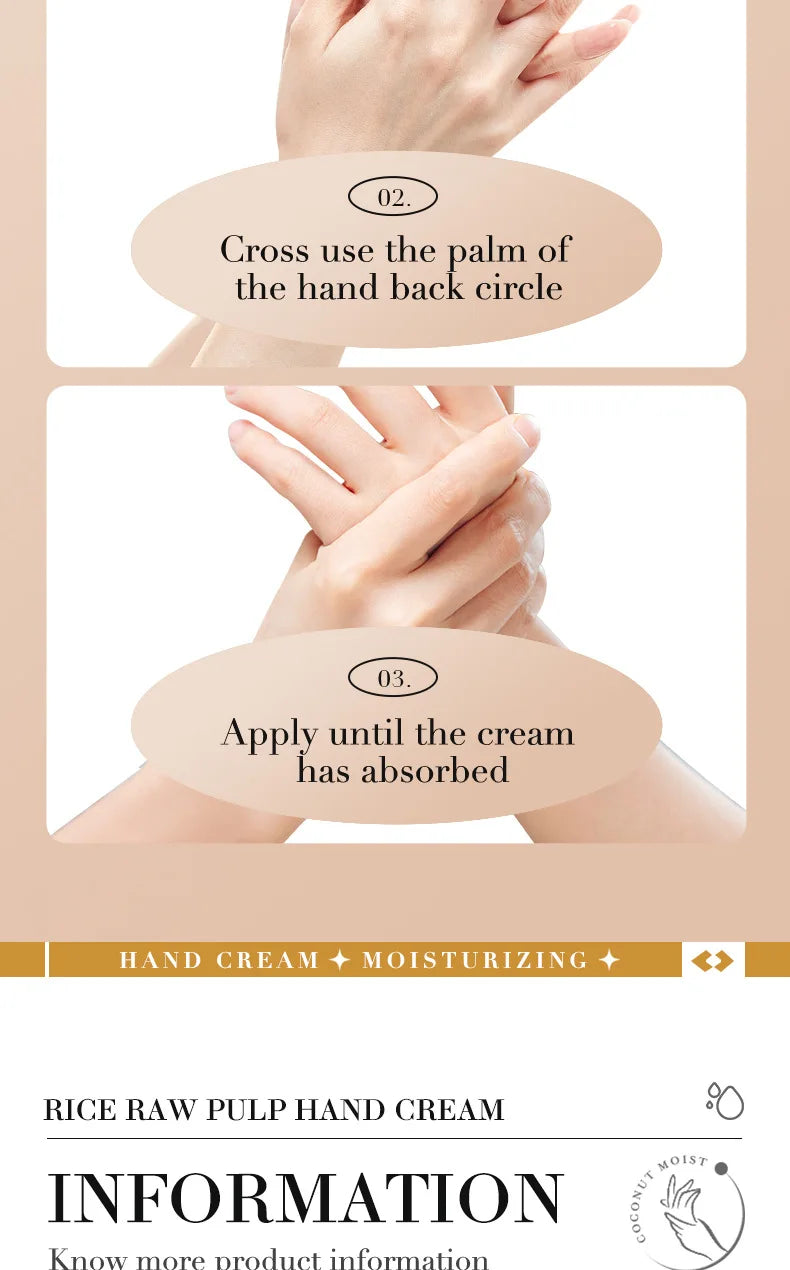 White Rice Hand Cream