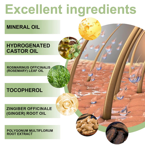 100ml Hair Growth Essential Oil India Adivasi Rosemary Damaged Hydrate Nourishing Scalp Reduce Dandruff Herbal Hair Care Serum