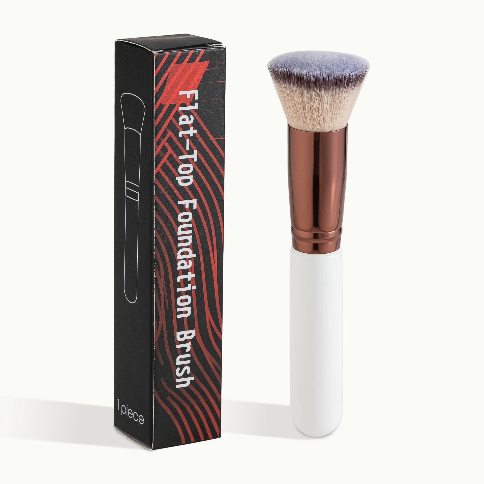 1PCS Makeup Brush with Box for Foundation Concealer Powder Blush Contour Brush Dense Soft Bristle Brush Beauty Tools