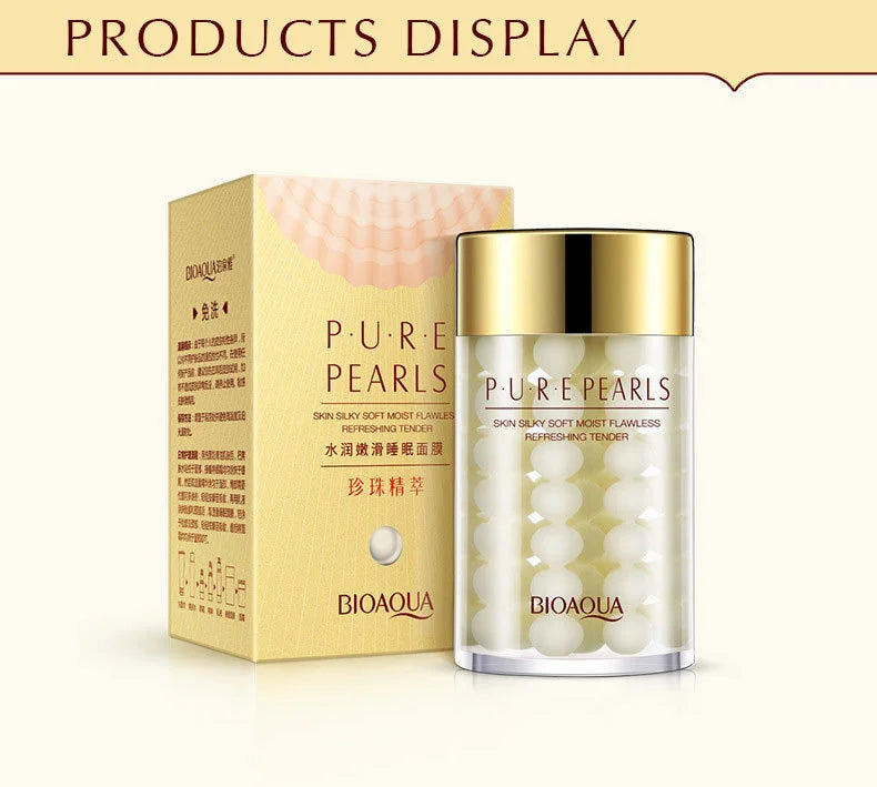 2pcs BIOAQUA Pure Pearl Face Cream Moisturizing Skin Anti Wrinkle Hydrating Facial Cream Beauty Health Skin Care