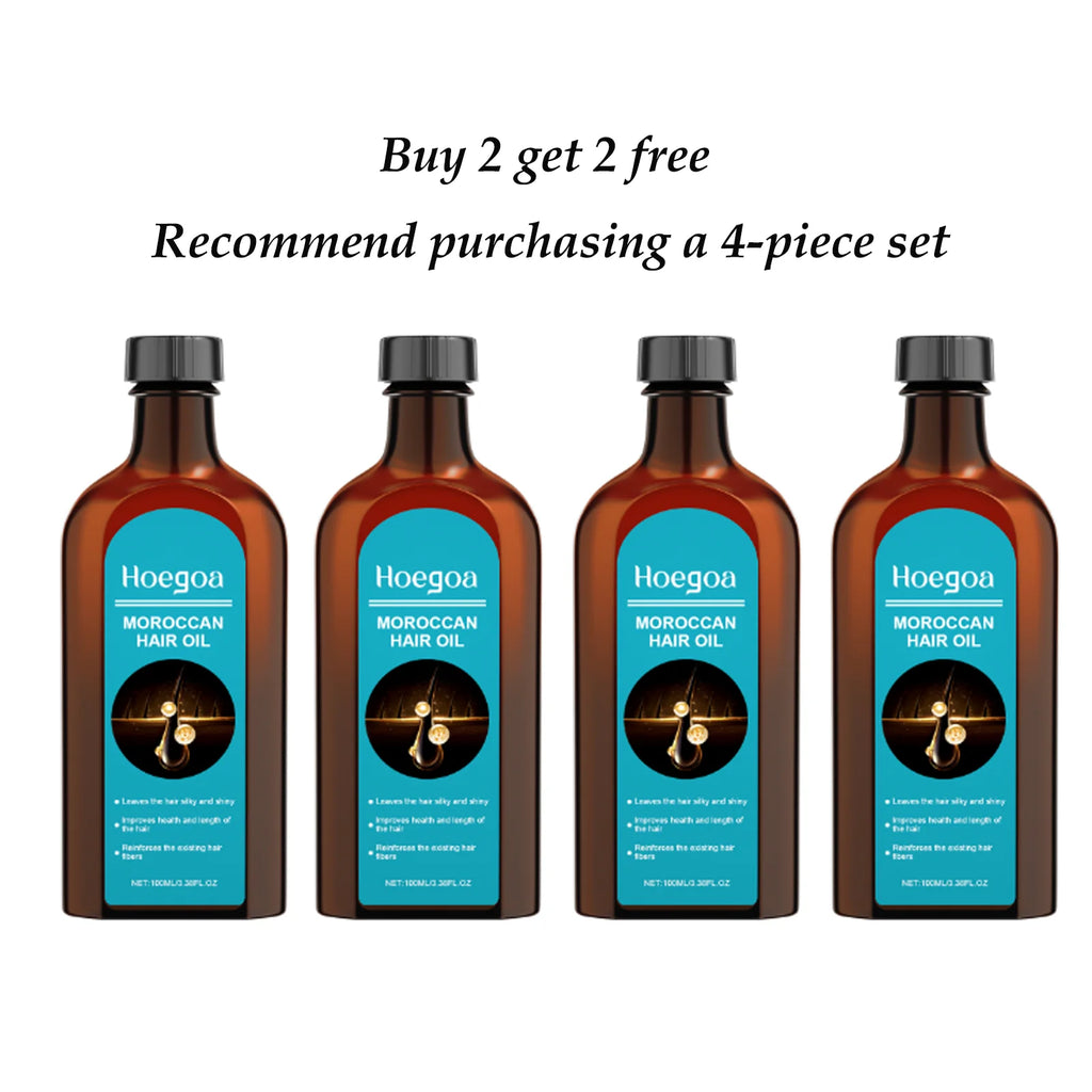 HOEGOA 100mL Moroccan Hair Oil Effectively Promotes Hair Health Reduces Breakage Moisturizing Reduces Dryness Hair Treatment Oil