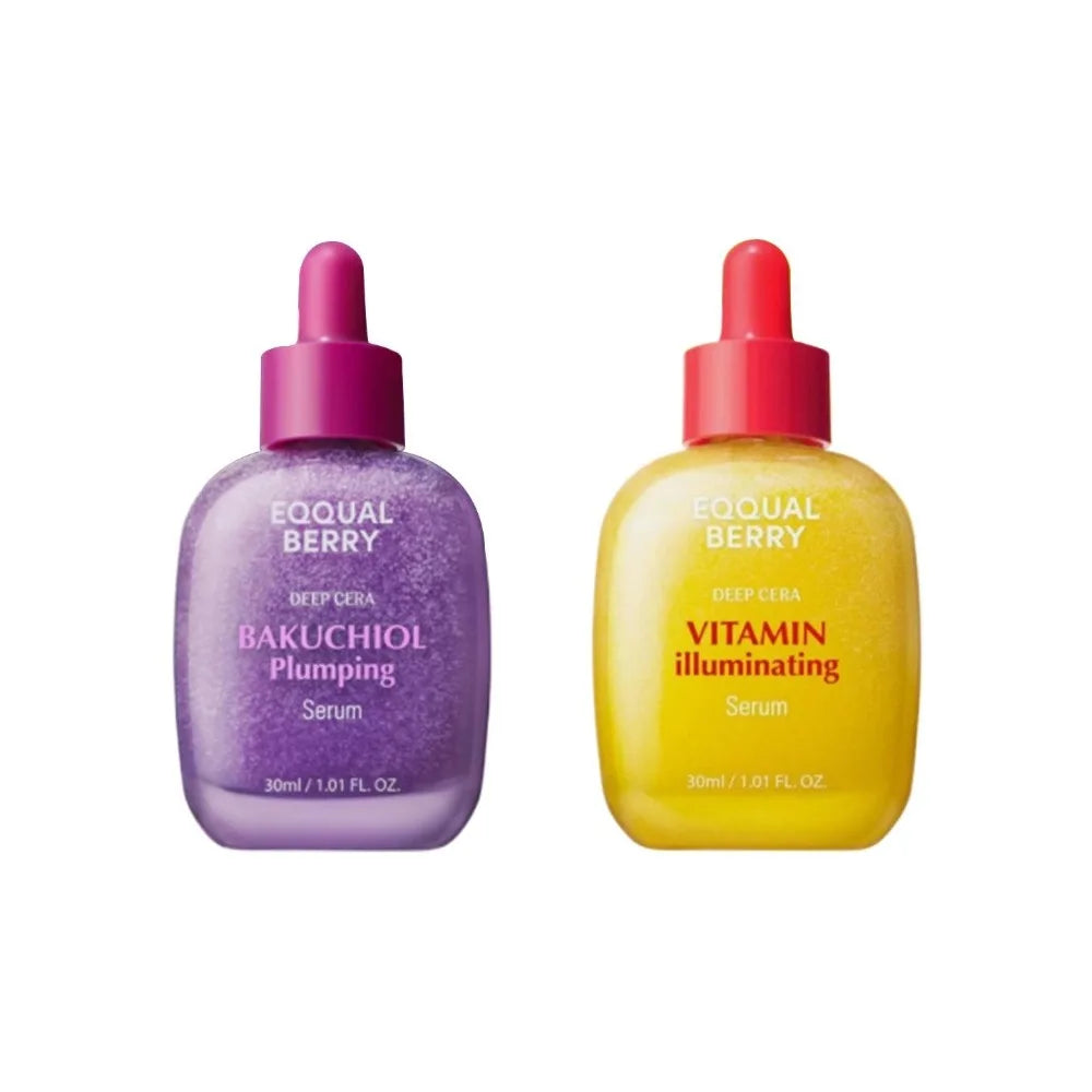 NEW EQQUALBERRY Face Care Serum Moisturizing &Nourishing Brightening Illuminating Bakuchiol Plumping Serum Skincare Beauty Tool