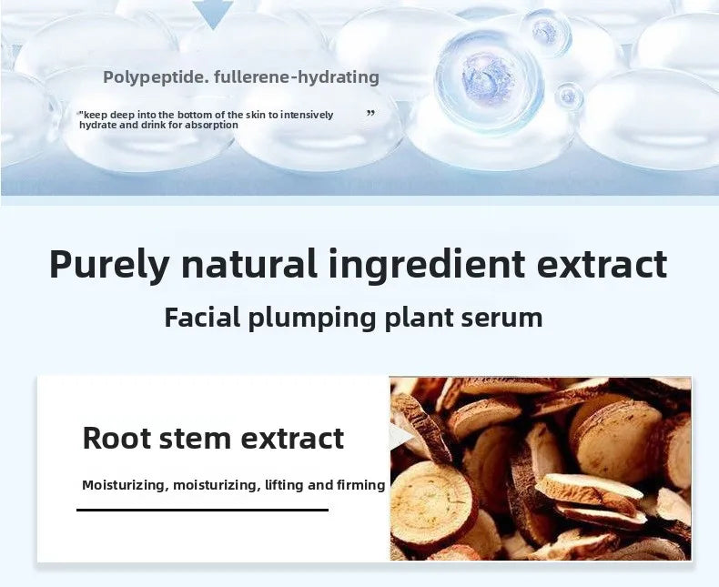 Beauty salon facials, plumping and plumping plant essences, hydrating and lightening temples, facial set