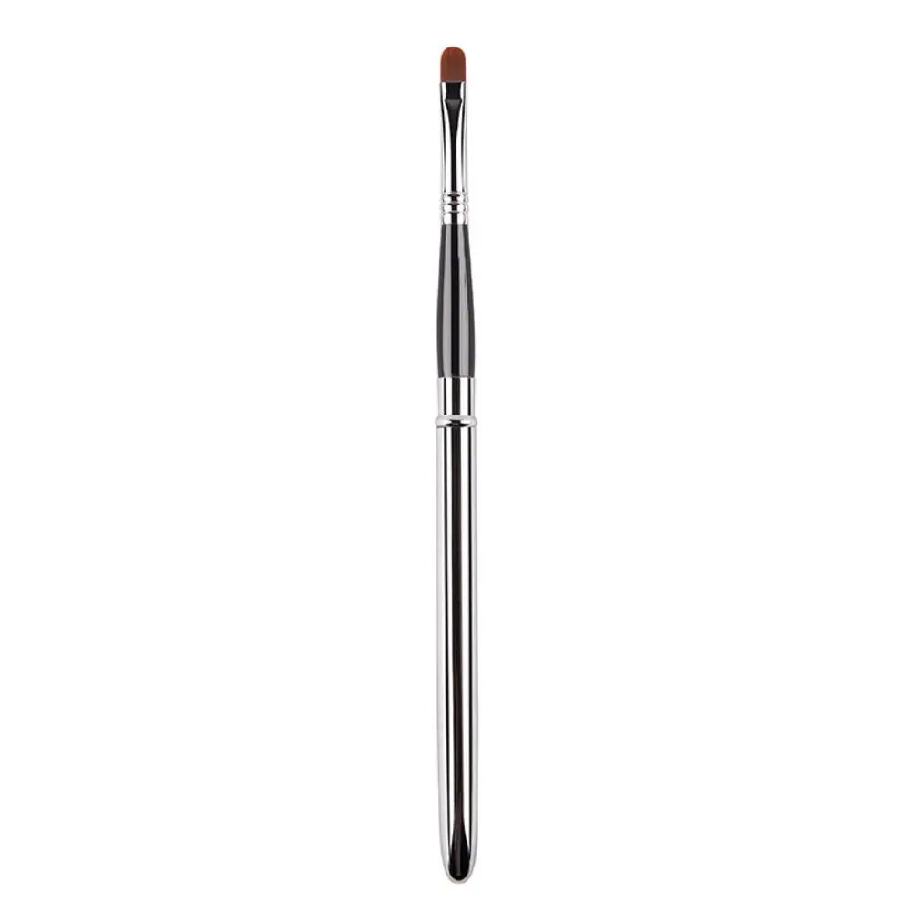 Beauty Lady Lip Gloss Brush Makeup Brush Metal Handle with Protect Cap Cosmetic Brush Lipstick Brush Concealer Brush Lip Brush
