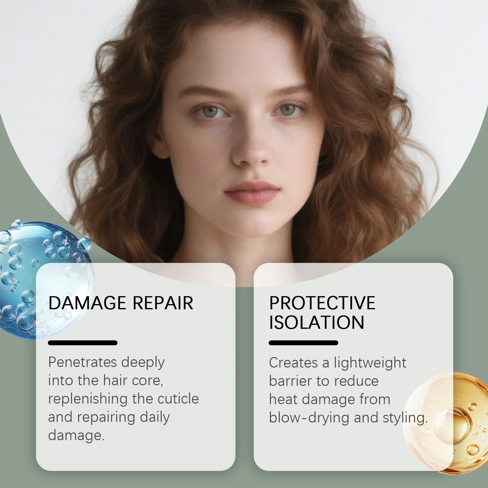 Repair Hair Damage Hair Nourishing and Moisturizing Oil Enhances Hair Strength Reduces Hair Thinning Cleansing Hair Care Oil