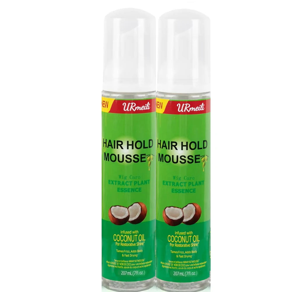Curly Hair Mousse（207ml) For Wigs Strong Hold Olive Oil Hair Styling Mousse Anti-Frizz Hair Foam Mousse For Styling Hair Women