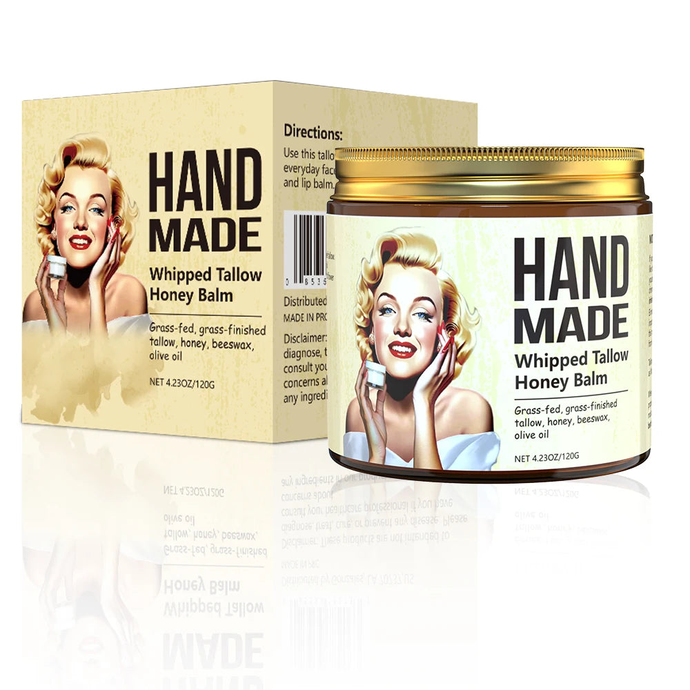 ENVISHA Handmade Skin Care Honey Whipped Tallow Face Cream Anti-aging Wrinkle Whitening Moisturizing Nourishing Beauty Health