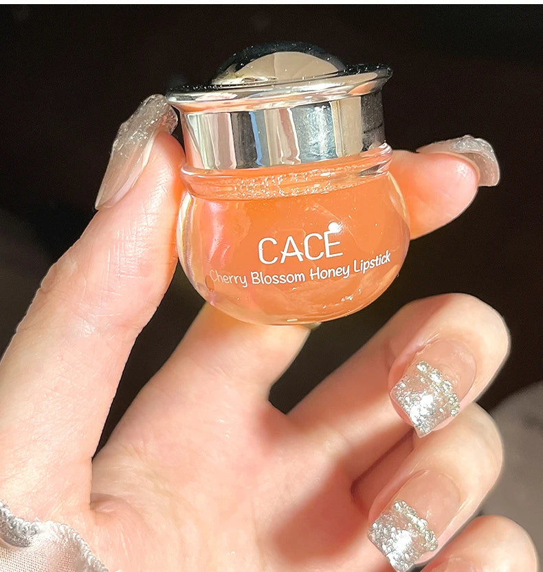 CACE Lovely Honey Cherry Lip Oil Nourishing Lip Balm Long Lasting Moisturizing Clear Lip Oil  Lip Gloss Lip Care Beauty Makeup