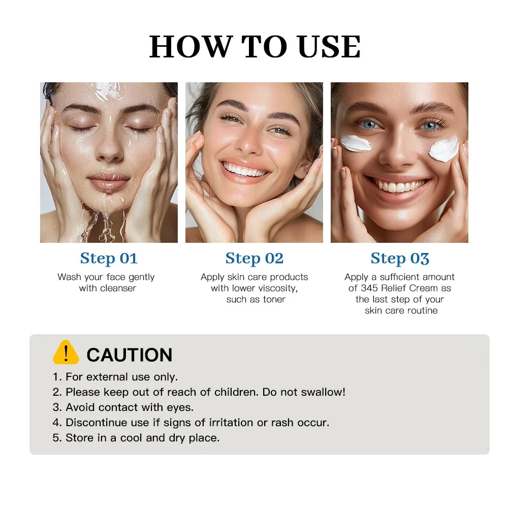 345 Relief Cream Moisturizing Blemishes Nourish