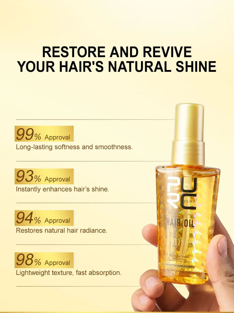 PURC Morocco Argan Oil Hair Mask Smoothing Nourishing Hair Oil Sets Repair Damaged Frizz Hair Treatment Hair Care