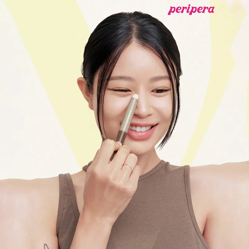 K-Beauty Contour Stick，Contouring Stick, with Soft Brush, Natural Matte Coverage, Smooth, Slimming, Gradation, Bronzer Stick