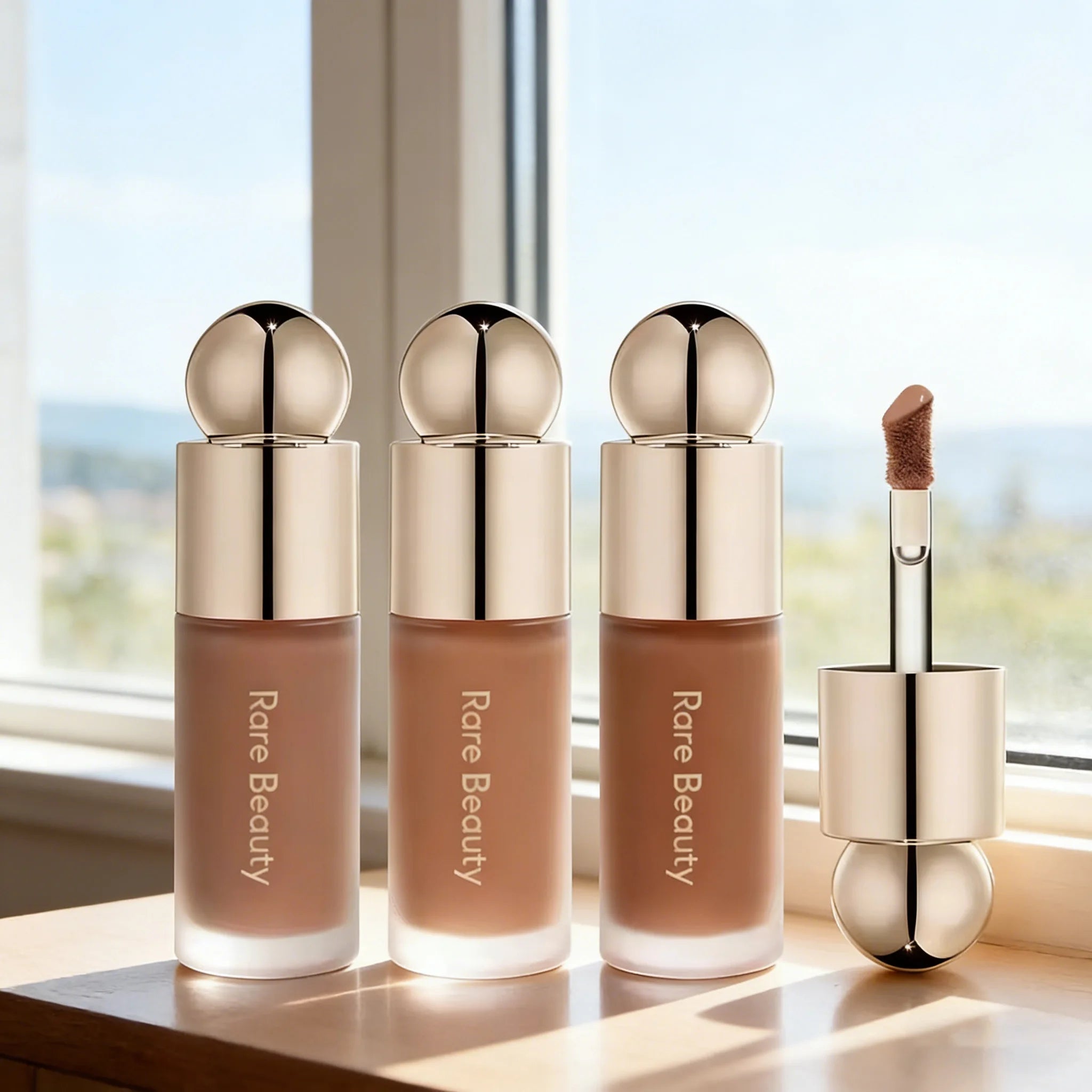 New Rare Beauty 3D Face Contour Liquid Bronzer Shade Smooth Highlight Mirror Lasting Natural Nose Waterproof Brighten Cosmetics