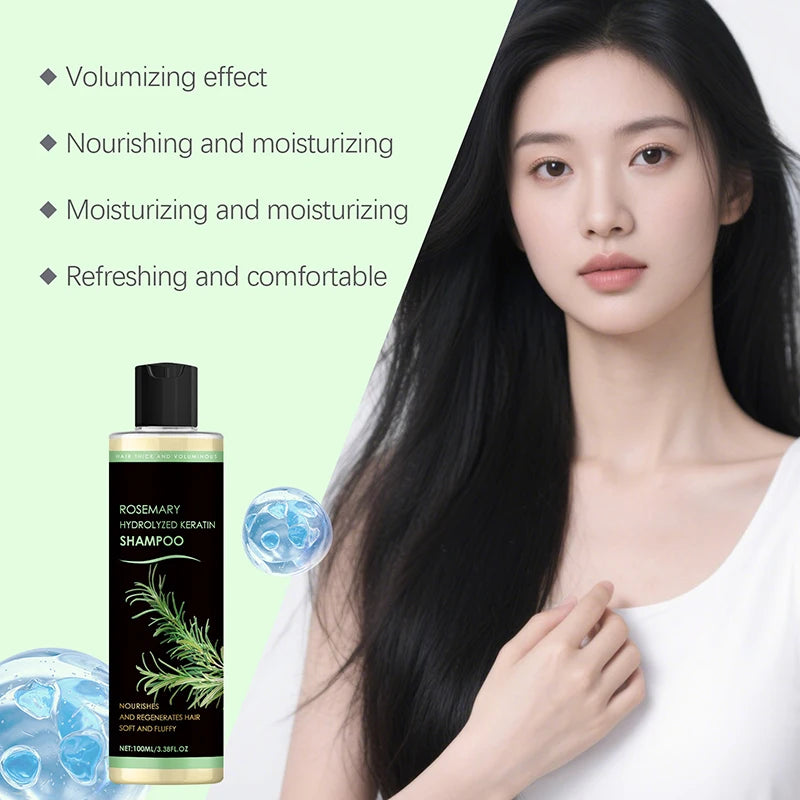 Herbal Essence Volumizing Shampoo Soothes Scalp Controls Oil Nourishes Strengthens Hair Roots New Gentle Non-irritating Shampoo