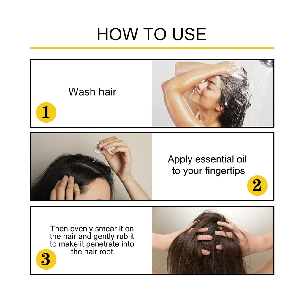 Ouhoe Hair Care Oil for Thinning Hair Scalp Treatment Serum to Strengthen Roots and Repair Damaged Hair 30ml Natural Formula