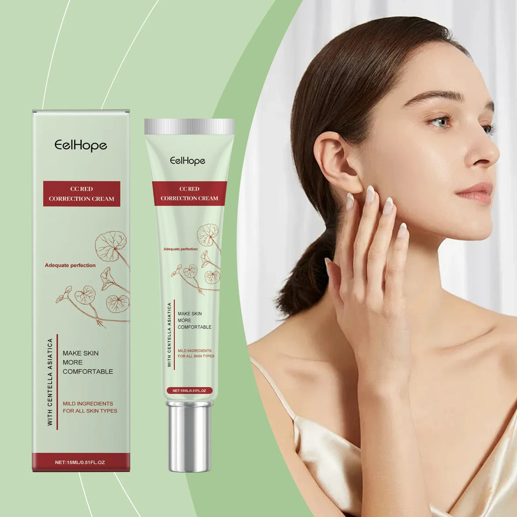 Centella Asiatica CC Cream Repair Redness Damage Smoothing Moisturizing Brighten Sunscreen Concealer Skincare Makeup Foundation