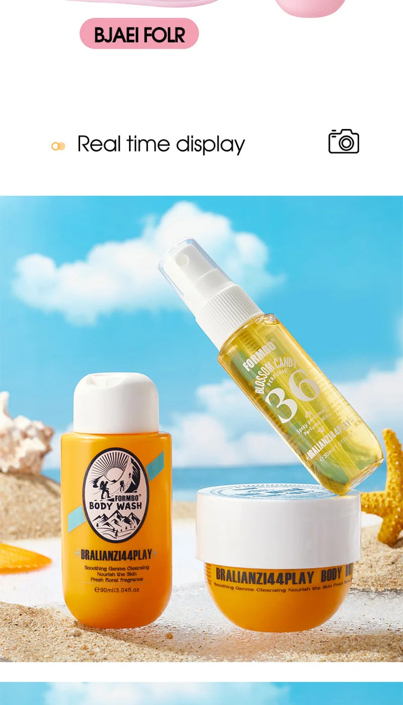 Formbo 3-in-1 Fragrance Lotion Set! Plant-Derived Fragrance That's Not Overpowering, Shea Butter Body Lotion That Won'T Cause Skin Irritation, 8-Hour Fragrance That Creates a'False Body Scent' for You, One Bottle That Provide