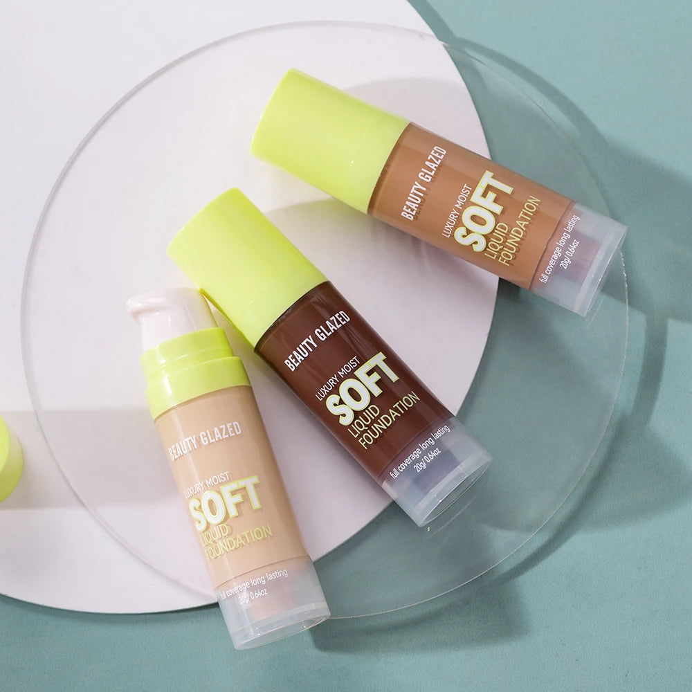 Beauty Glazed Full Coverage Matte Liquid Foundation Waterproof BB Cream Lasting Oil Control Long-lasting Natural Face Makeup