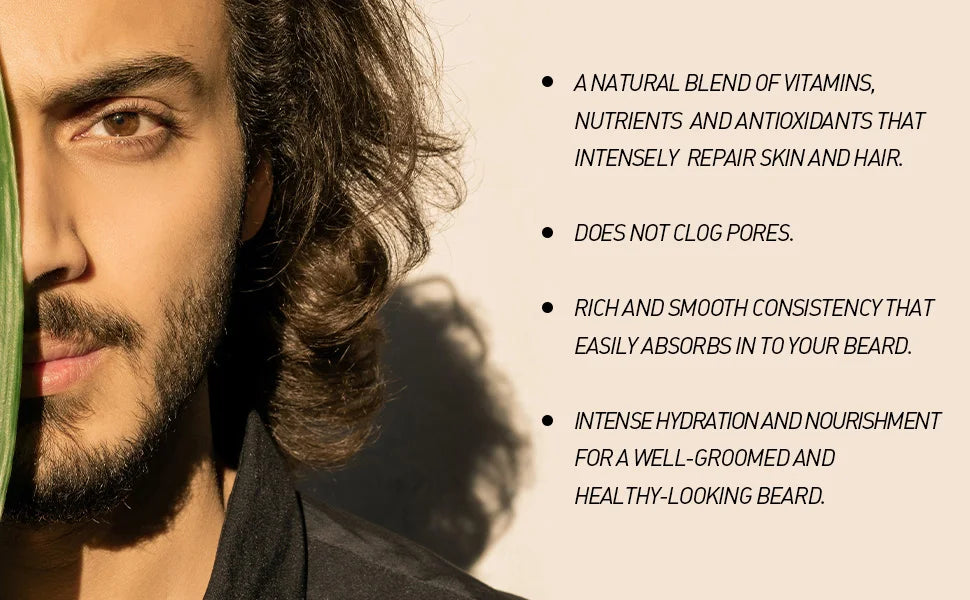 4pcs/set Beard Balm Softens and Tames Unruly Hairs Beards Styling Cream Add Thickness & Volume Moisturize Shine Beards Care Balm
