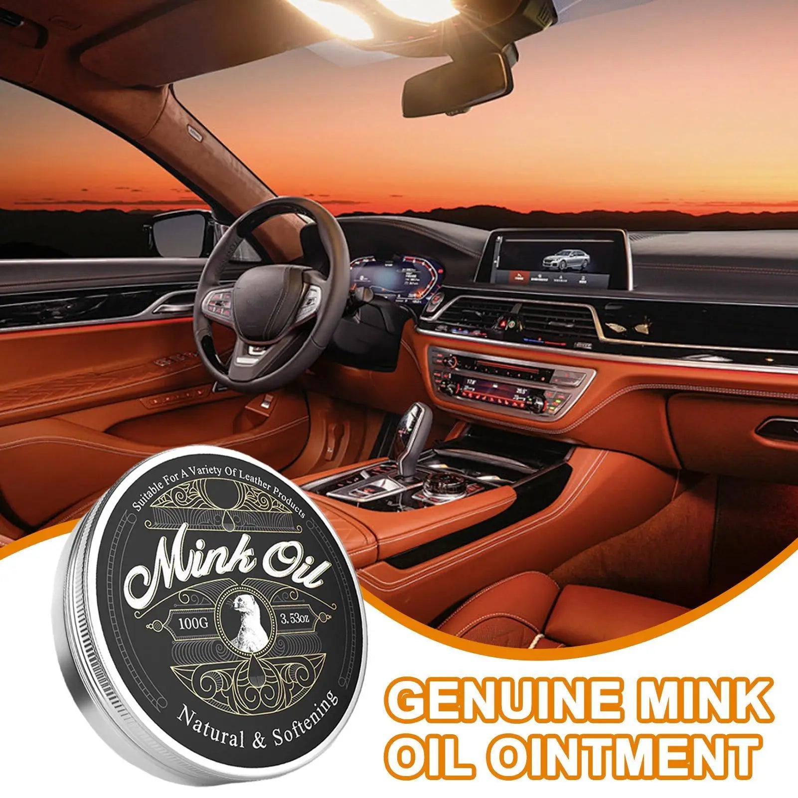 100g Leather Care Cream Paste Natural Leather Conditioner Genuine leather mink cream care oil Refurbishing Restoration Agent