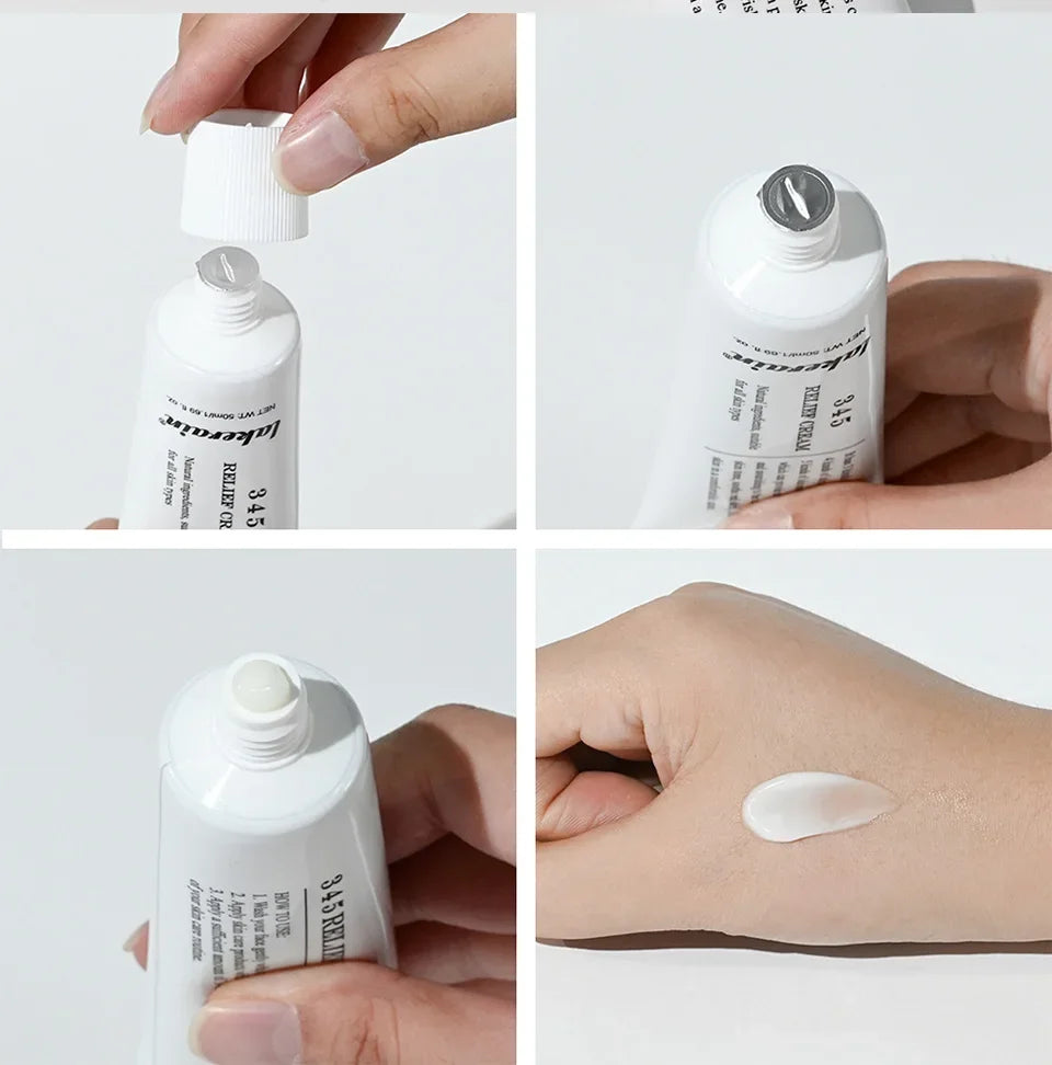 345 Relief Cream Address Blemishes Nourish Anti-sugar Anti-oxidation Soothing Care Face Lifting Beauty Moisturizer Korean Cream