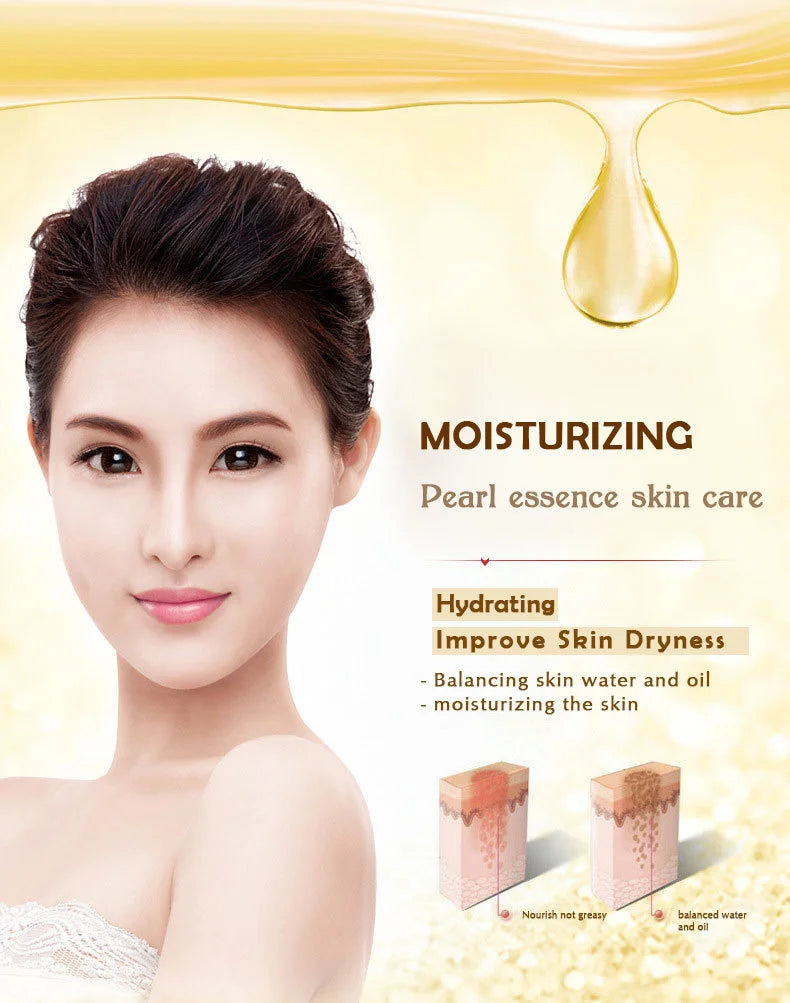 2pcs BIOAQUA Pure Pearl Face Cream Moisturizing Skin Anti Wrinkle Hydrating Facial Cream Beauty Health Skin Care