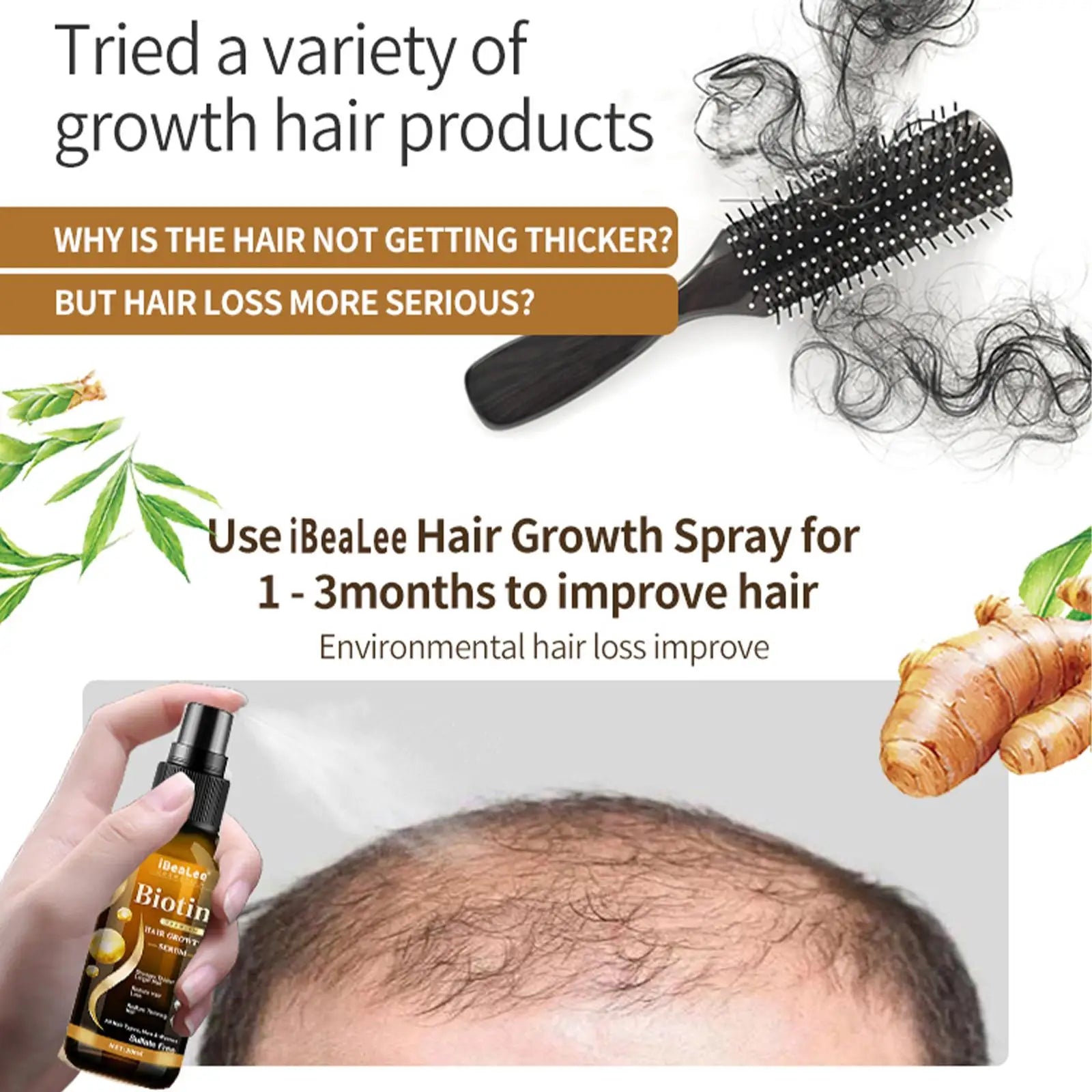 Hair Thickening Care Products Scalp Repair Hair Thicken Conditioner Beard Thickening Care Oil Serum Professional Hair Care