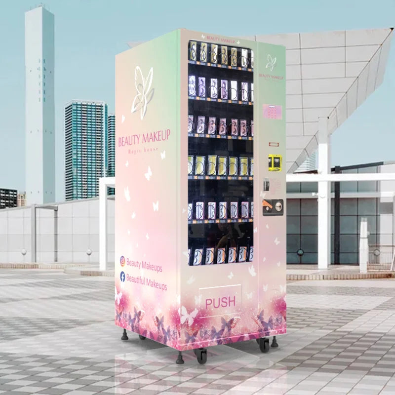 Customized 24-Hour Small Beauty Vending Machine Skincare & Cosmetic Vending Machine with Refrigeration Fresh‑Keeping Function