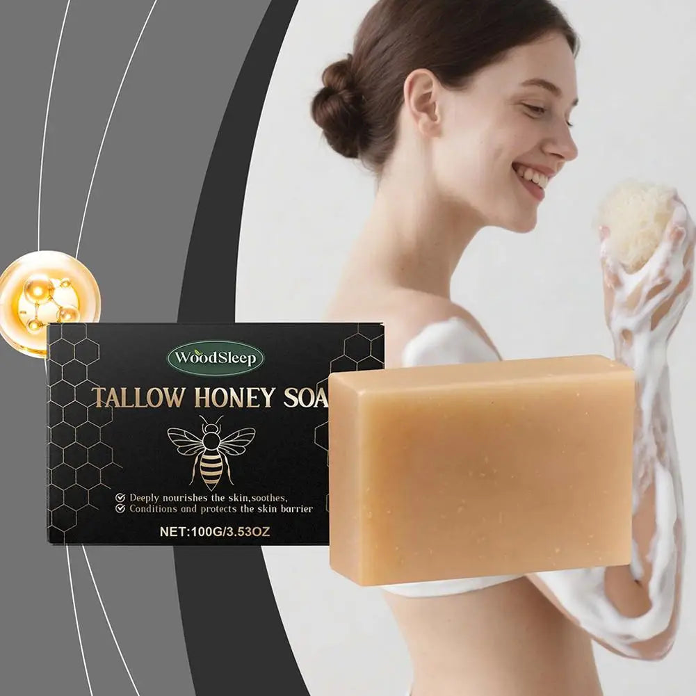 Beef Tallow Soap Bar,Natural Grass Fed Tallow Soap,Moisturizing Face Body Wash For Dry, Itchy, Sensitive Skin CareBath Soap