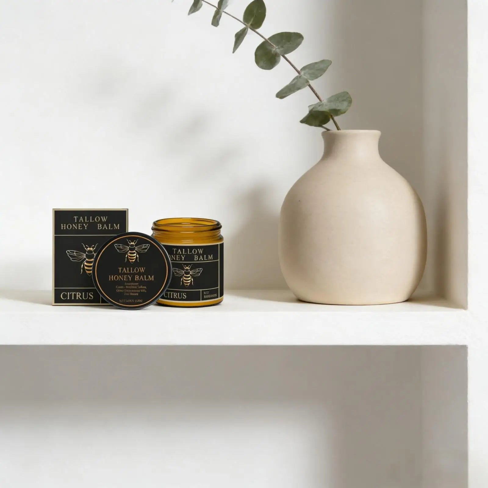 Tallow Honey Balm Deep Hydration Face Care Tighten Skin Firming Moisturizing Facial Rejuvenation Soft Smooth Beef Tallow Cream