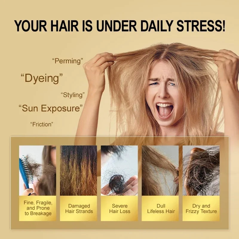 Moroccan Hair Care Essential Oil Nourishes Hair Nut Oil Smooths Brightens Softens Hair essence Repairs Scalding Damage Hairy Dry