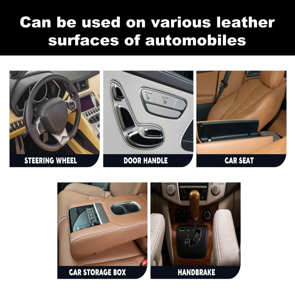 Leather Conditioner Long Lasting Car Seats Polishing Nourishment Care Leather Care Cream for Leather Pant Bag Shoes Furniture