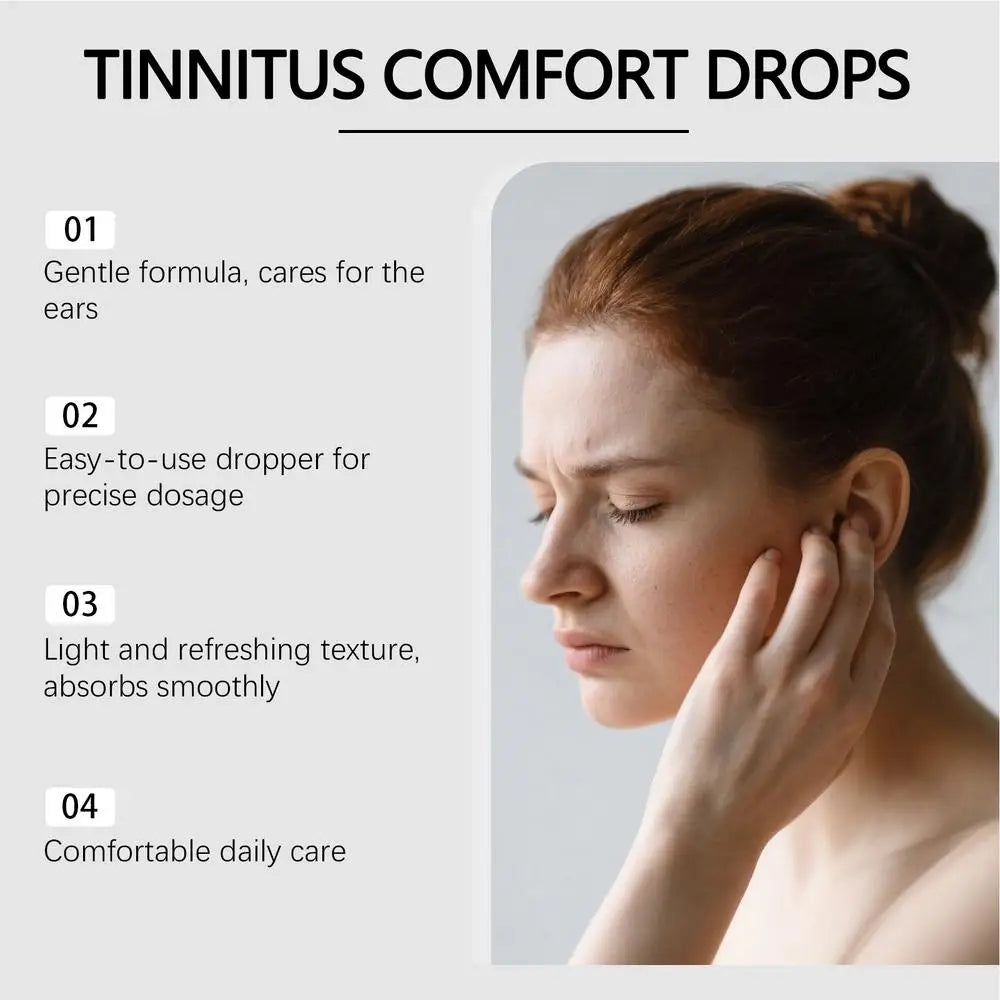 Ear Care Drops 60ml Moisturizing Soothing Solution Health Supplements for Women Men Adults Outdoor Activities Before Sleeping