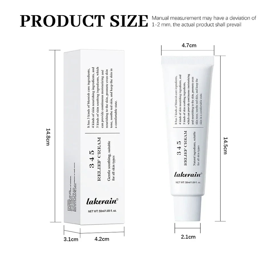 345 Relief Cream Address Blemishes Nourish Anti-sugar Anti-oxidation Soothing Care Face Lifting Beauty Moisturizer Korean Cream