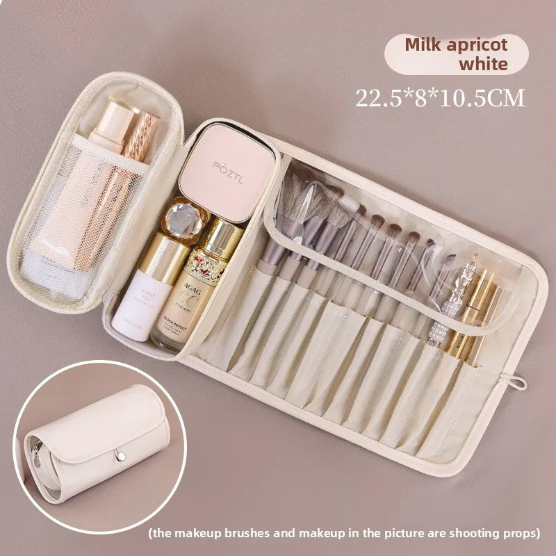 New Arrival: Multifunctional Foldable Portable Professional PU Makeup Brush Organizer Bag with High "Beauty Value"