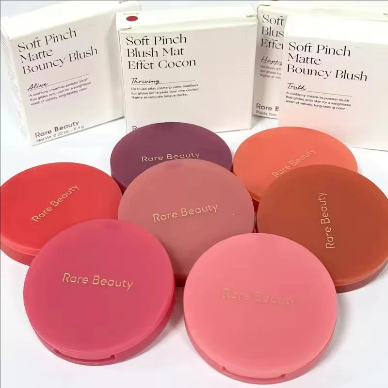 Rare Beauty Cream to Powder Matte Blush Bouncy Cushiony Texture Long Lasting Waterproof Sweatproof Brightening Natural Flush