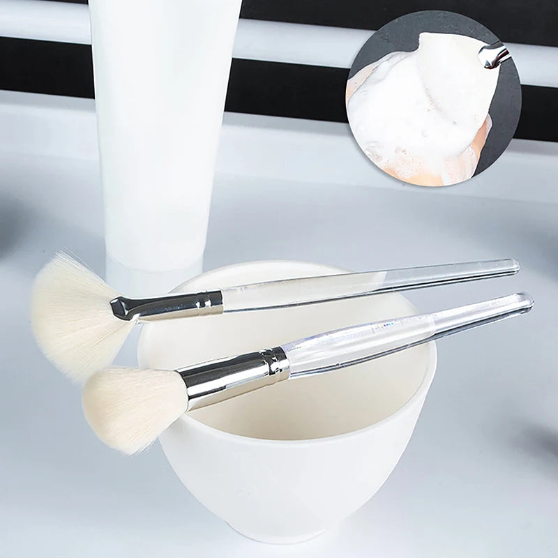Soft-Bristled Facial Cleansing and Massage Brush – Portable Skincare Tool for Face Washing and Mask Application