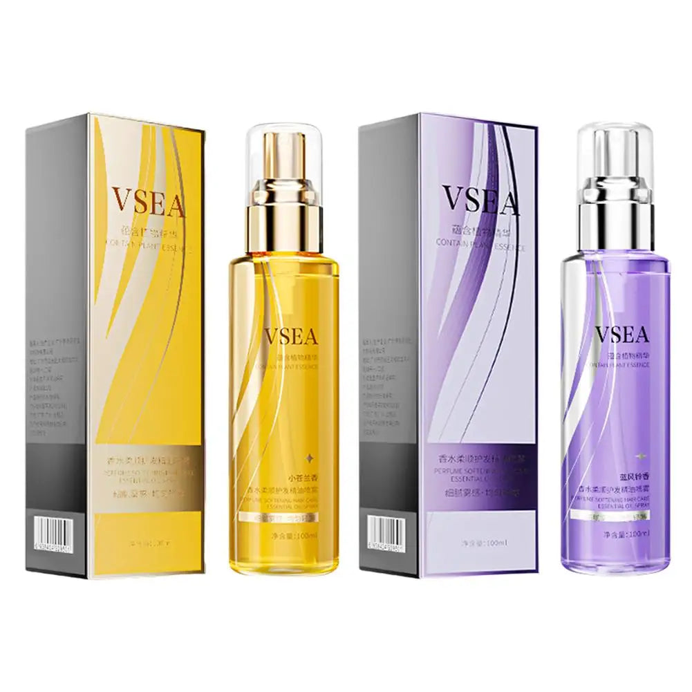 100ml Hair Care Essential Oil Spray For Women Anti Frizz Control Hair Oil Gloss Shine Fragrant Leave-In Conditioning Oil Spray
