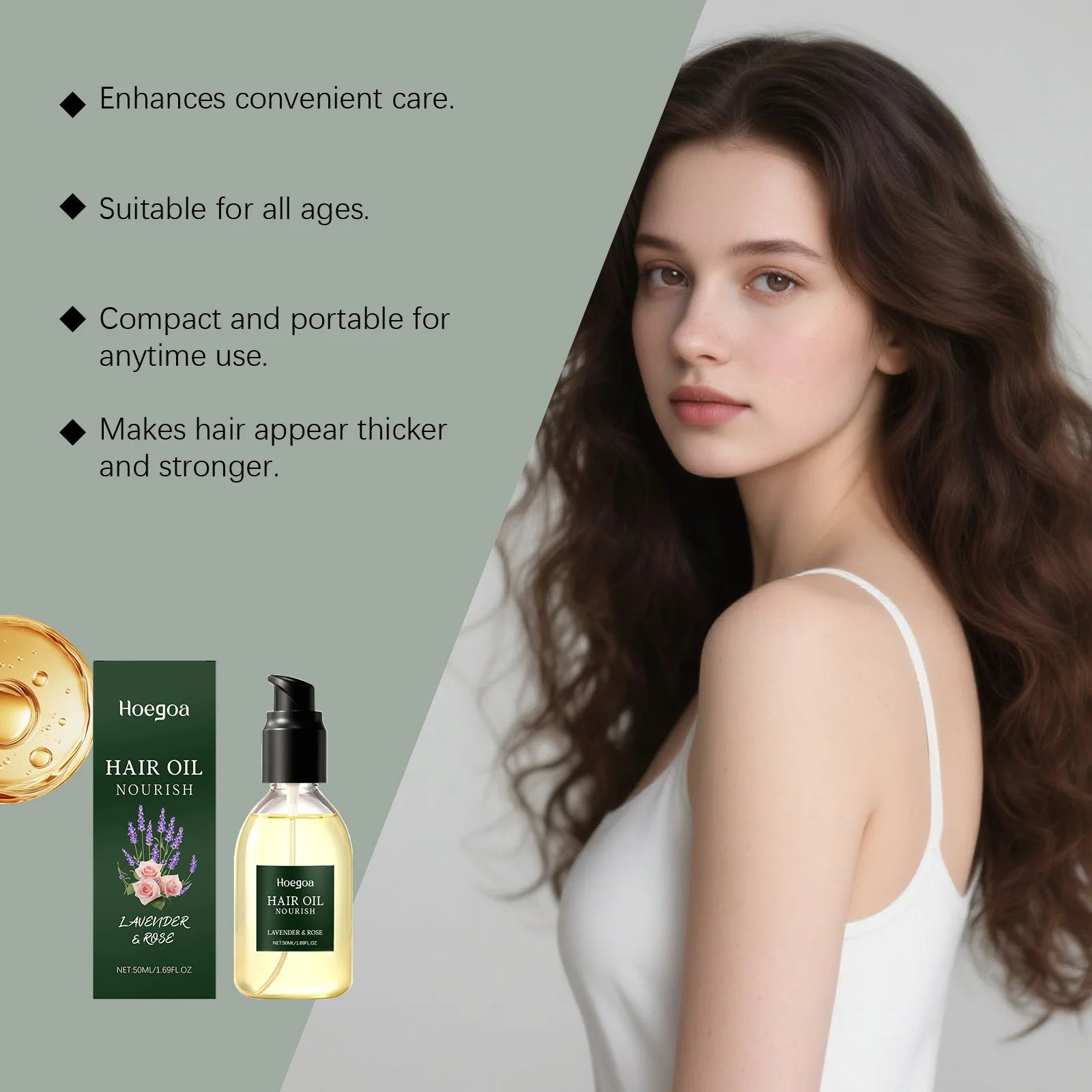 Repair Hair Damage Hair Nourishing and Moisturizing Oil Enhances Hair Strength Reduces Hair Thinning Cleansing Hair Care Oil