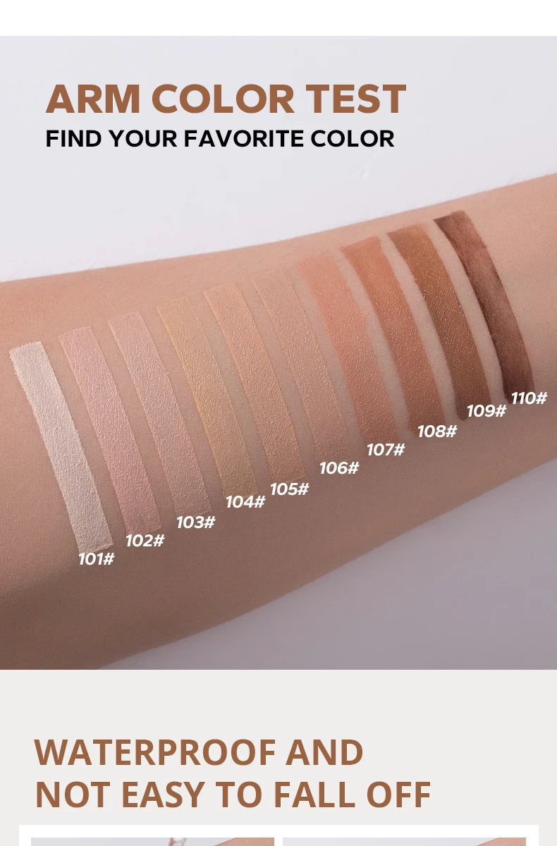Beauty Glazed Full Coverage Matte Liquid Foundation Waterproof BB Cream Lasting Oil Control Long-lasting Natural Face Makeup