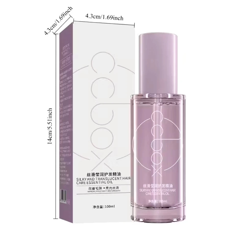 100ml hair care essential oil, dry hair, long-lasting fragrance and smooth essential oil, for girlfriends and mothers on holiday