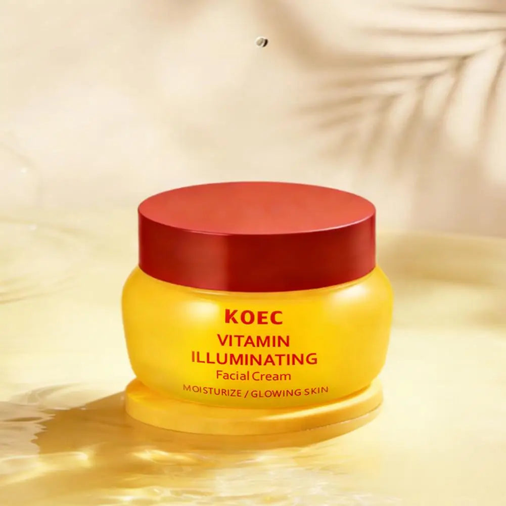 KOEC Bakuchiol & Vitamin Facial Cream Firming Lifting Brightening Long-Lasting Hydration Improve Skin Elasticity Beauty Care