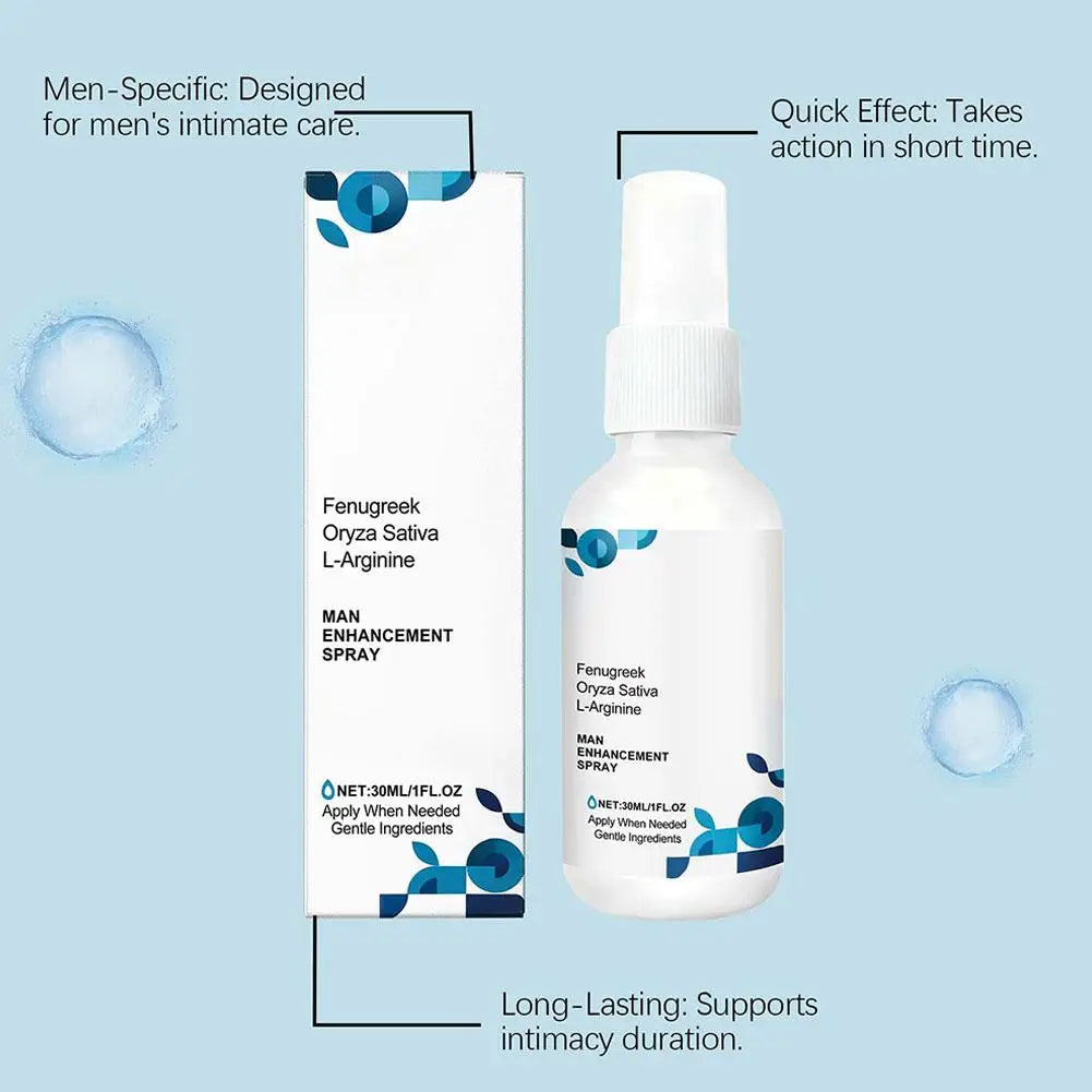 Men's Care Spray Gently Nourishes Men's Bodies Daily Condition Active Energy Recovery Care Enhancing Refreshed Body Care Spray