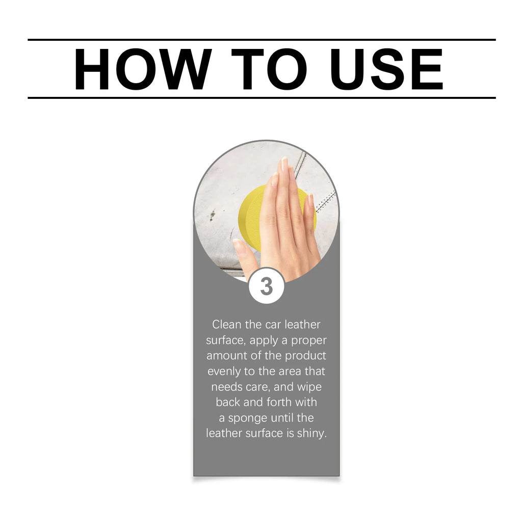 Waterproof Leather Conditioner Auto Leather Care Paste with Beeswax Deep Moisturizer Anti Aging Protects & Beautifies Autocare